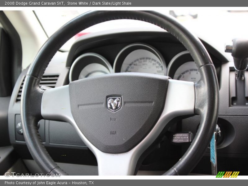 Stone White / Dark Slate/Light Shale 2008 Dodge Grand Caravan SXT