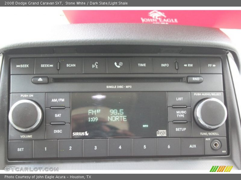 Stone White / Dark Slate/Light Shale 2008 Dodge Grand Caravan SXT