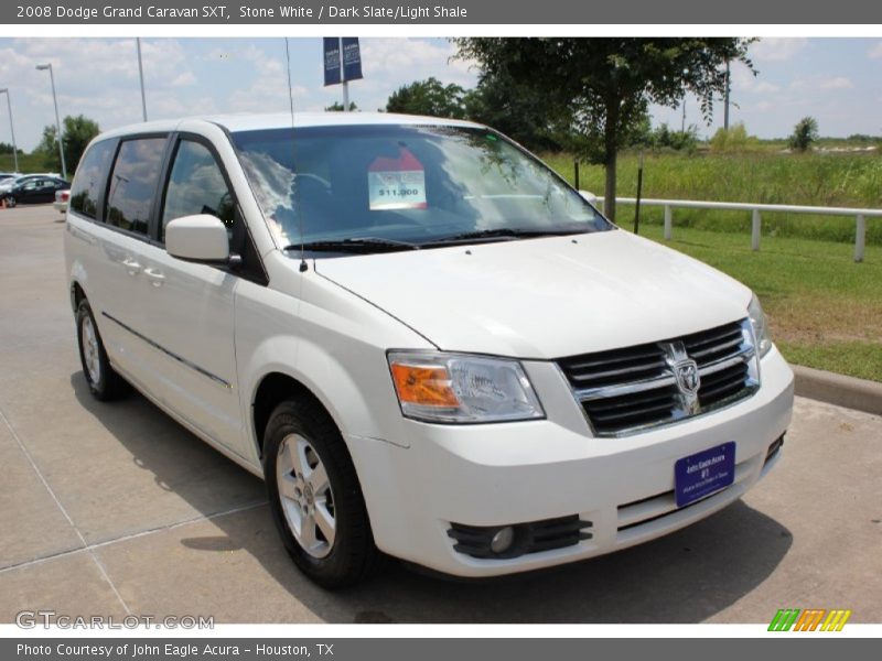 Stone White / Dark Slate/Light Shale 2008 Dodge Grand Caravan SXT