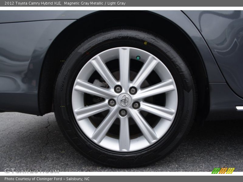 Magnetic Gray Metallic / Light Gray 2012 Toyota Camry Hybrid XLE