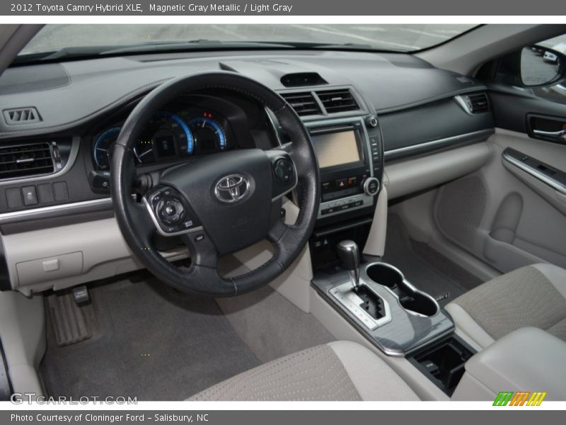 Magnetic Gray Metallic / Light Gray 2012 Toyota Camry Hybrid XLE