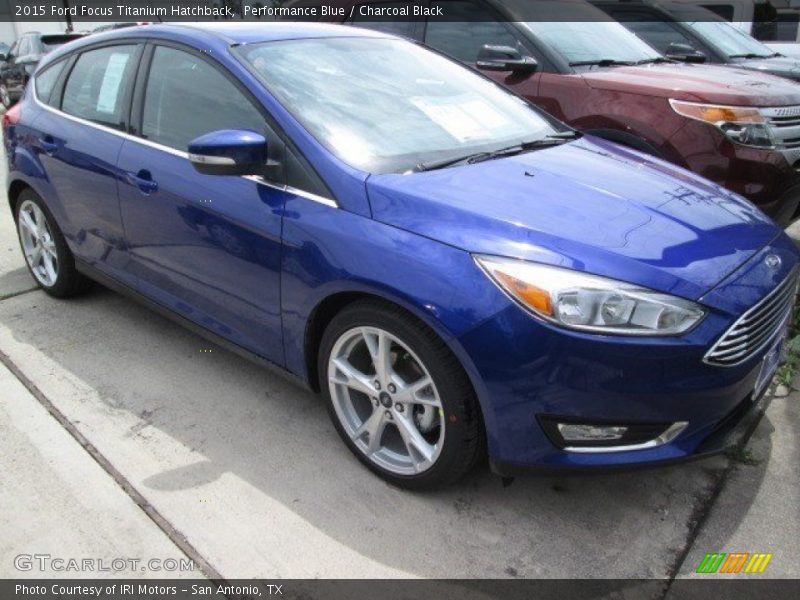 Performance Blue / Charcoal Black 2015 Ford Focus Titanium Hatchback