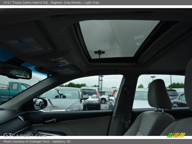 Magnetic Gray Metallic / Light Gray 2012 Toyota Camry Hybrid XLE