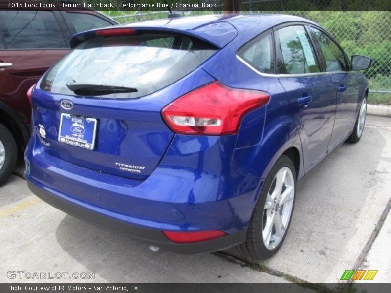 Performance Blue / Charcoal Black 2015 Ford Focus Titanium Hatchback