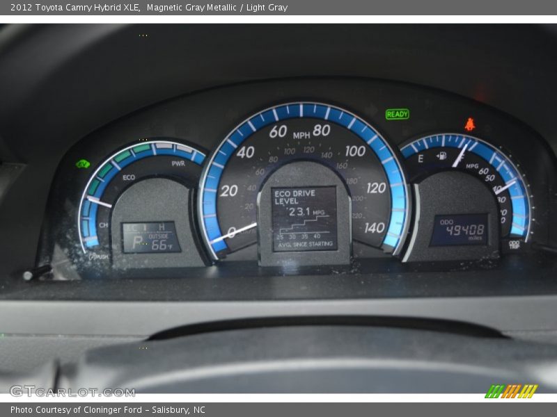 Magnetic Gray Metallic / Light Gray 2012 Toyota Camry Hybrid XLE