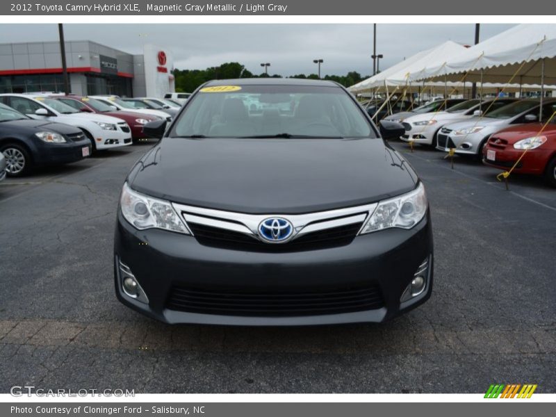 Magnetic Gray Metallic / Light Gray 2012 Toyota Camry Hybrid XLE