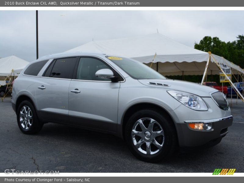 Quicksilver Metallic / Titanium/Dark Titanium 2010 Buick Enclave CXL AWD