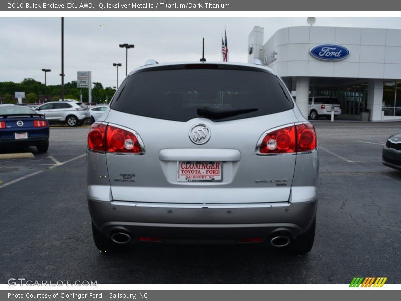 Quicksilver Metallic / Titanium/Dark Titanium 2010 Buick Enclave CXL AWD