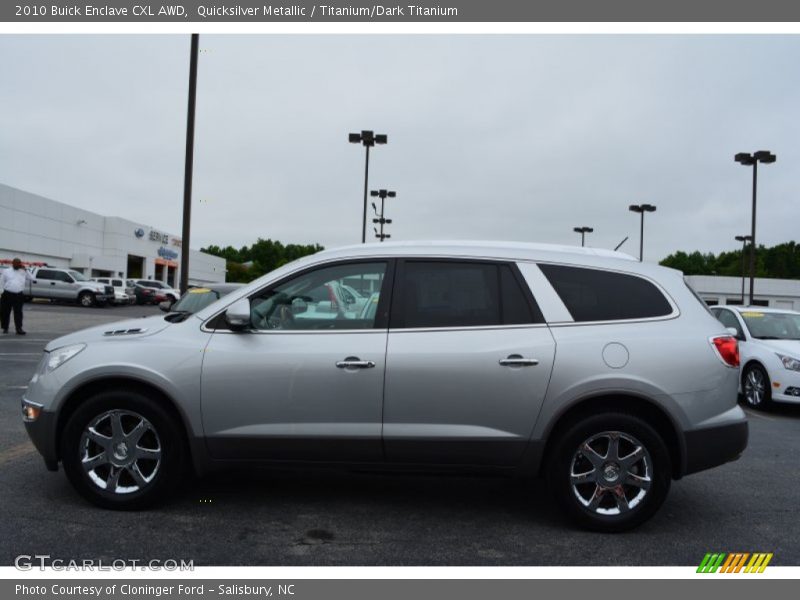 Quicksilver Metallic / Titanium/Dark Titanium 2010 Buick Enclave CXL AWD