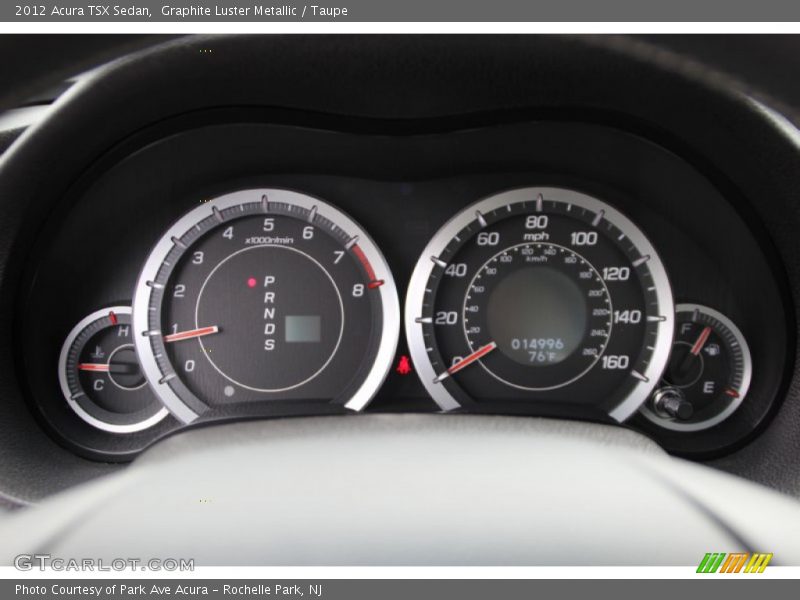 Graphite Luster Metallic / Taupe 2012 Acura TSX Sedan