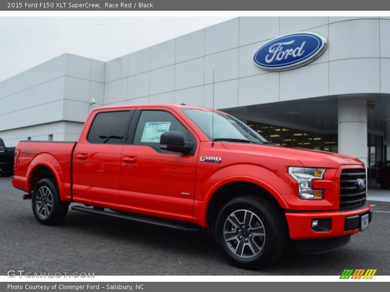 Race Red / Black 2015 Ford F150 XLT SuperCrew