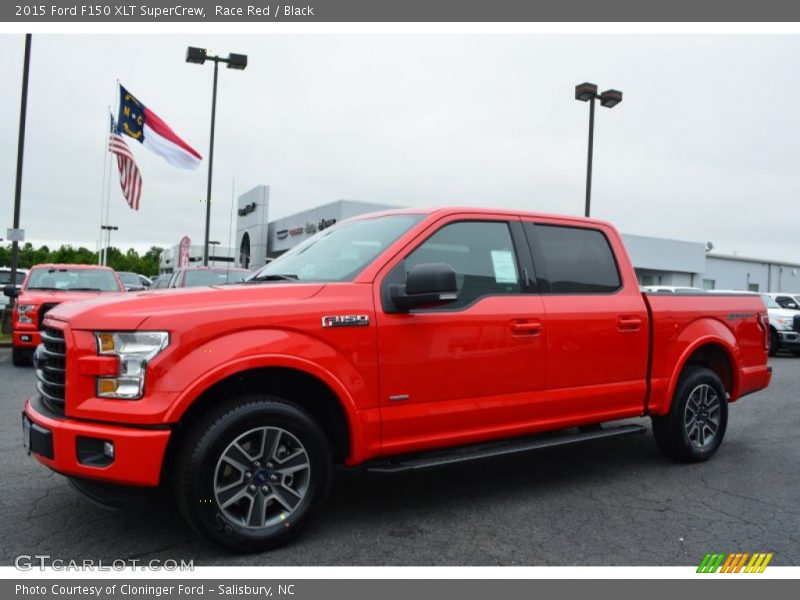 Race Red / Black 2015 Ford F150 XLT SuperCrew