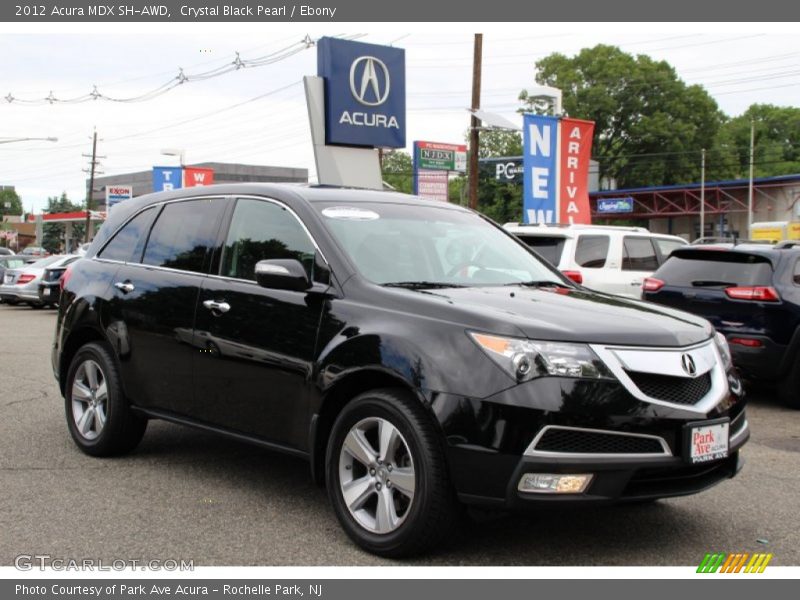 Crystal Black Pearl / Ebony 2012 Acura MDX SH-AWD
