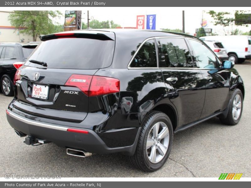 Crystal Black Pearl / Ebony 2012 Acura MDX SH-AWD