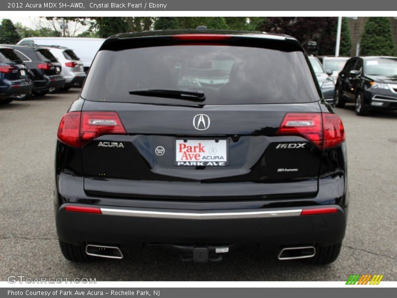 Crystal Black Pearl / Ebony 2012 Acura MDX SH-AWD