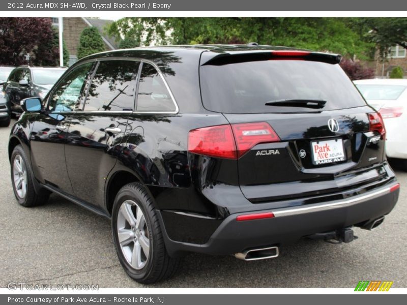 Crystal Black Pearl / Ebony 2012 Acura MDX SH-AWD