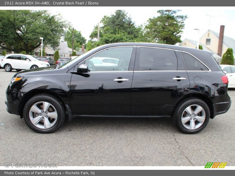 Crystal Black Pearl / Ebony 2012 Acura MDX SH-AWD