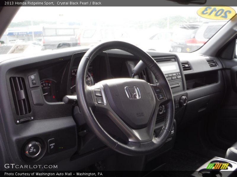 Crystal Black Pearl / Black 2013 Honda Ridgeline Sport