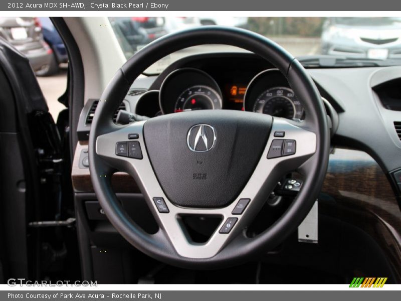 Crystal Black Pearl / Ebony 2012 Acura MDX SH-AWD