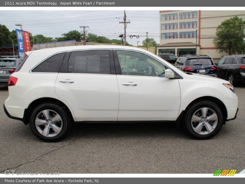 Aspen White Pearl / Parchment 2011 Acura MDX Technology