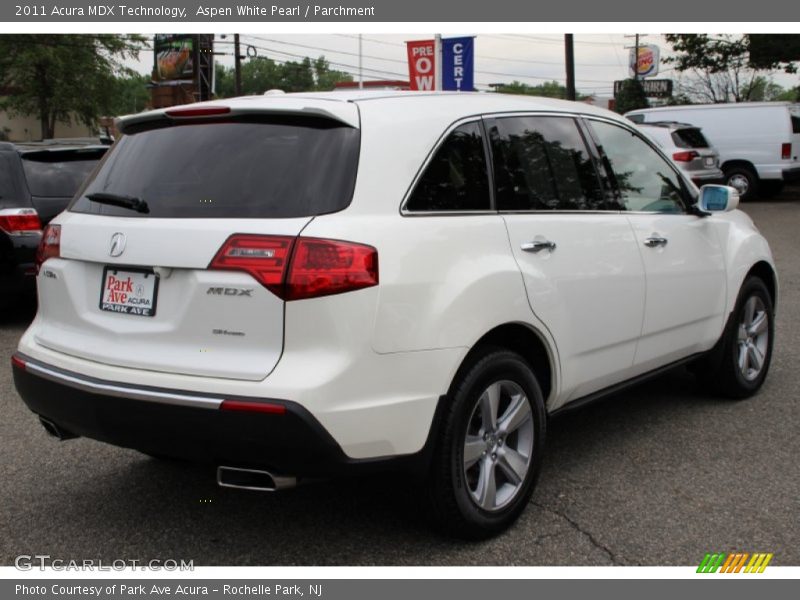 Aspen White Pearl / Parchment 2011 Acura MDX Technology