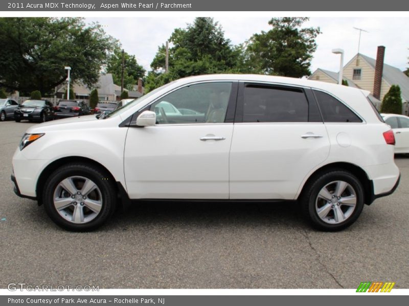 Aspen White Pearl / Parchment 2011 Acura MDX Technology
