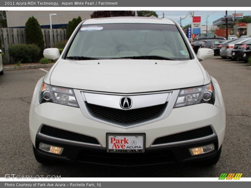 Aspen White Pearl / Parchment 2011 Acura MDX Technology