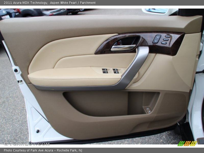Aspen White Pearl / Parchment 2011 Acura MDX Technology