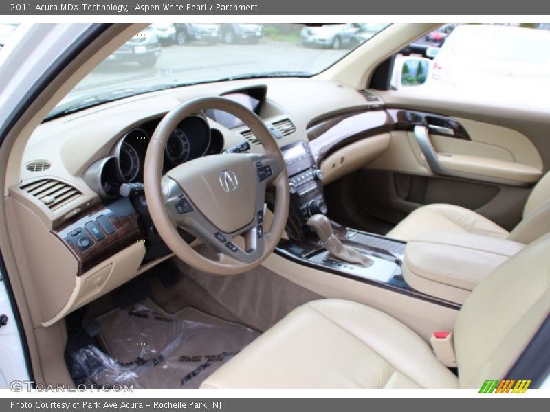 Aspen White Pearl / Parchment 2011 Acura MDX Technology