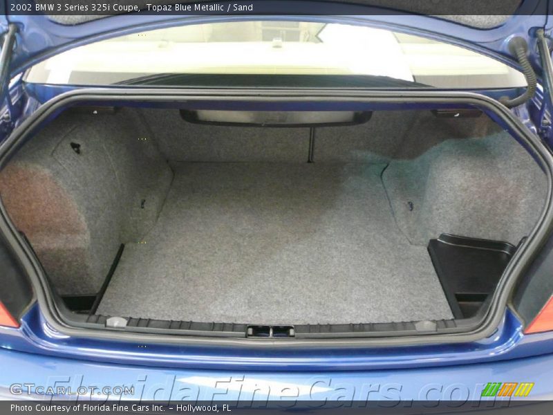 Topaz Blue Metallic / Sand 2002 BMW 3 Series 325i Coupe
