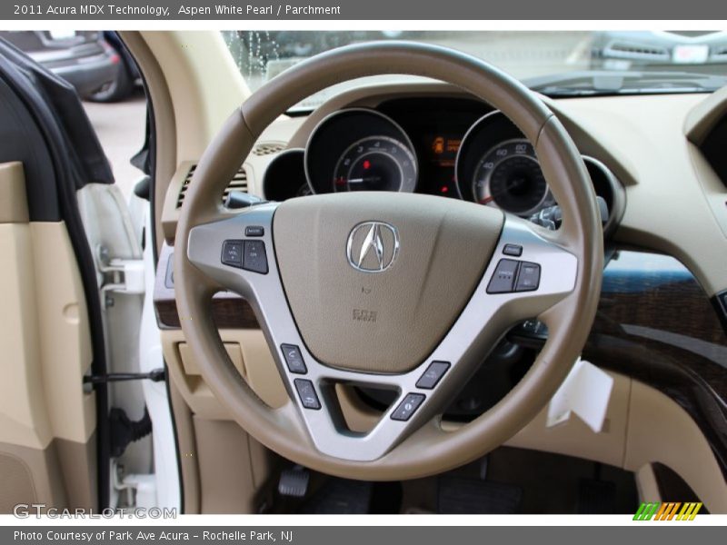 Aspen White Pearl / Parchment 2011 Acura MDX Technology