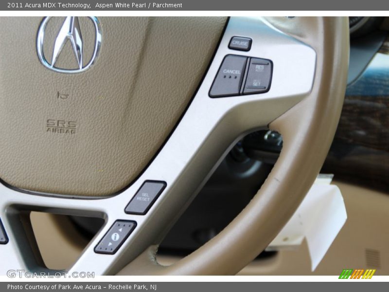 Aspen White Pearl / Parchment 2011 Acura MDX Technology