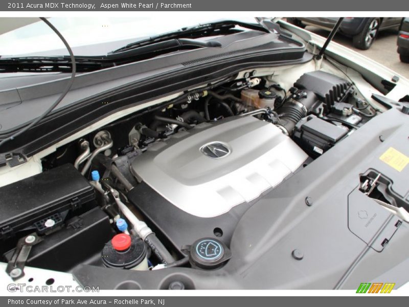 Aspen White Pearl / Parchment 2011 Acura MDX Technology