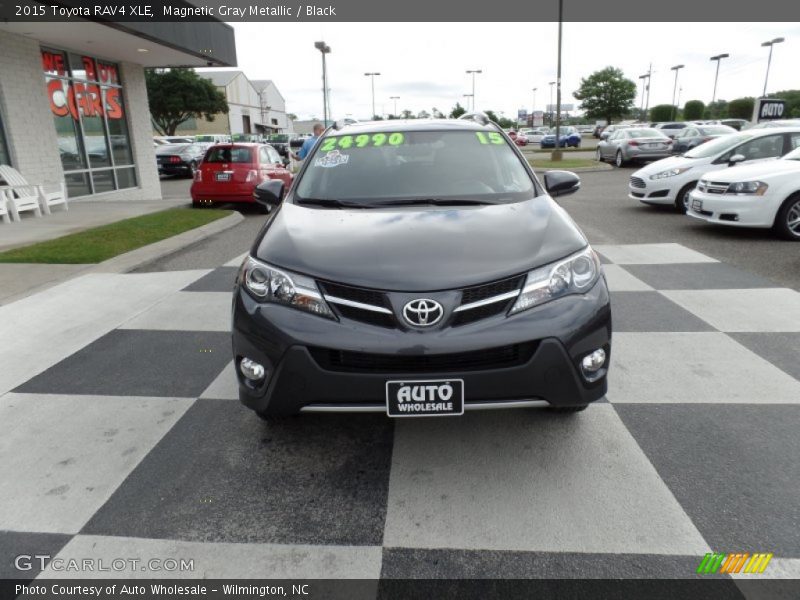 Magnetic Gray Metallic / Black 2015 Toyota RAV4 XLE