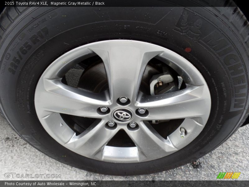 Magnetic Gray Metallic / Black 2015 Toyota RAV4 XLE