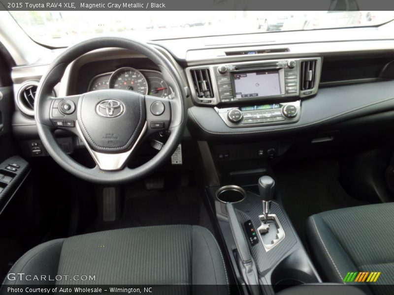 Magnetic Gray Metallic / Black 2015 Toyota RAV4 XLE