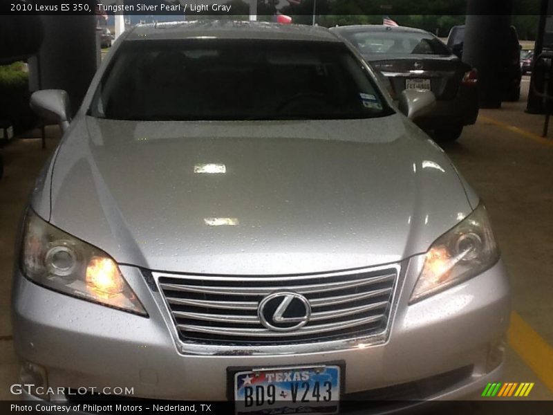 Tungsten Silver Pearl / Light Gray 2010 Lexus ES 350