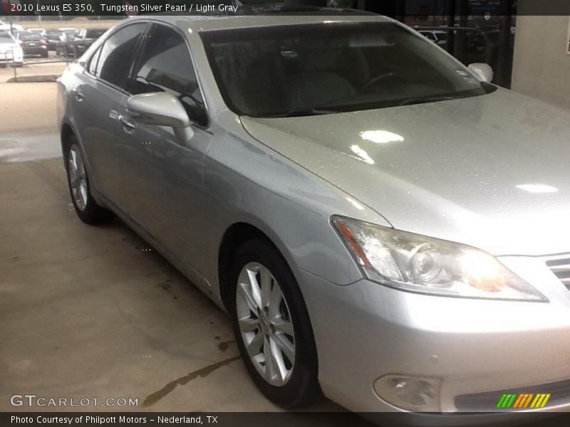 Tungsten Silver Pearl / Light Gray 2010 Lexus ES 350
