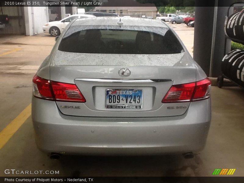 Tungsten Silver Pearl / Light Gray 2010 Lexus ES 350