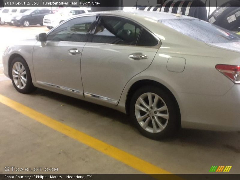 Tungsten Silver Pearl / Light Gray 2010 Lexus ES 350