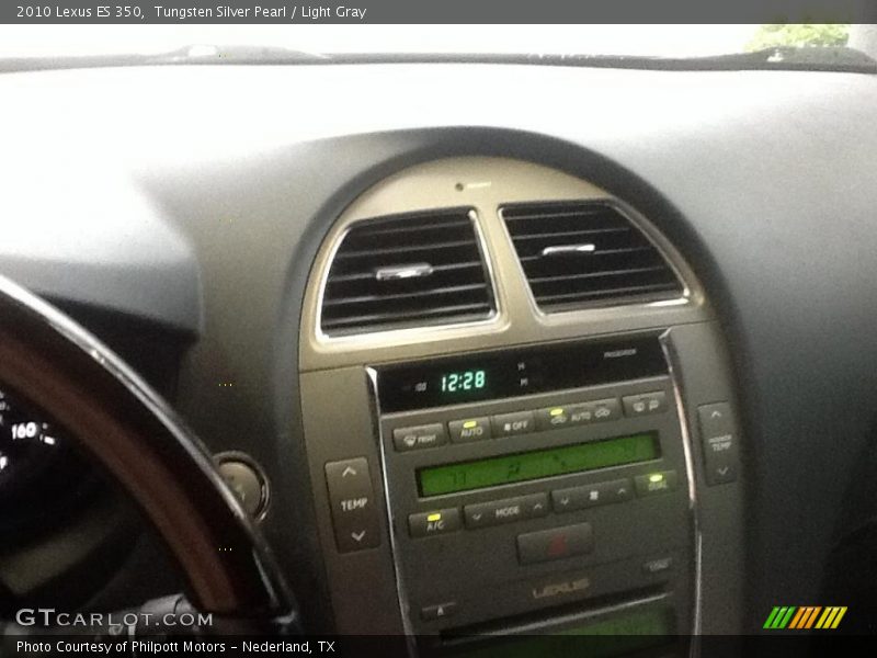 Tungsten Silver Pearl / Light Gray 2010 Lexus ES 350