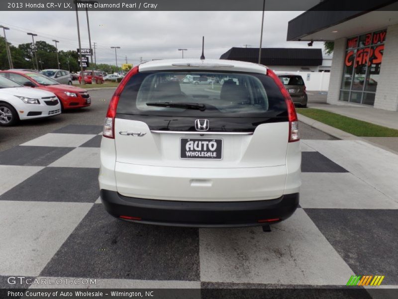 White Diamond Pearl / Gray 2013 Honda CR-V LX