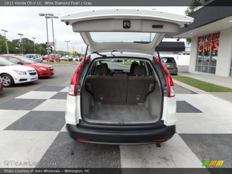 White Diamond Pearl / Gray 2013 Honda CR-V LX