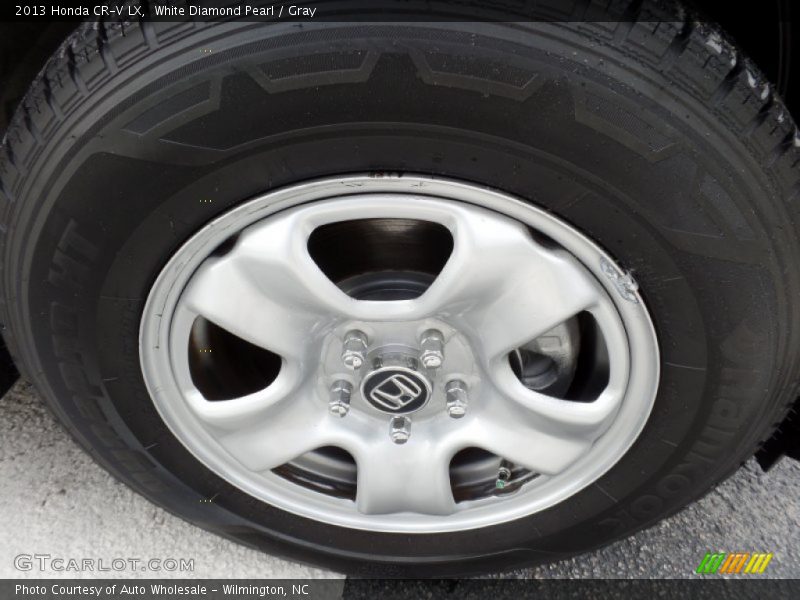 White Diamond Pearl / Gray 2013 Honda CR-V LX