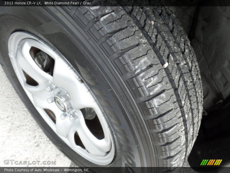 White Diamond Pearl / Gray 2013 Honda CR-V LX
