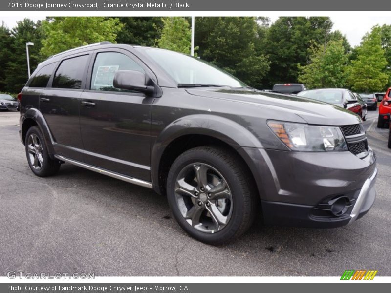 Granite Crystal Metallic / Black 2015 Dodge Journey Crossroad