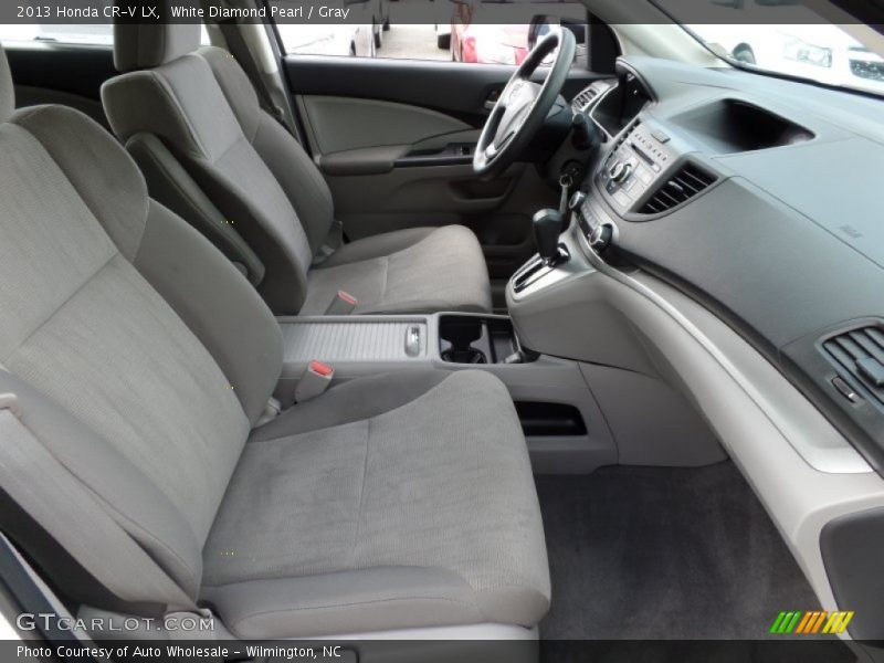 White Diamond Pearl / Gray 2013 Honda CR-V LX