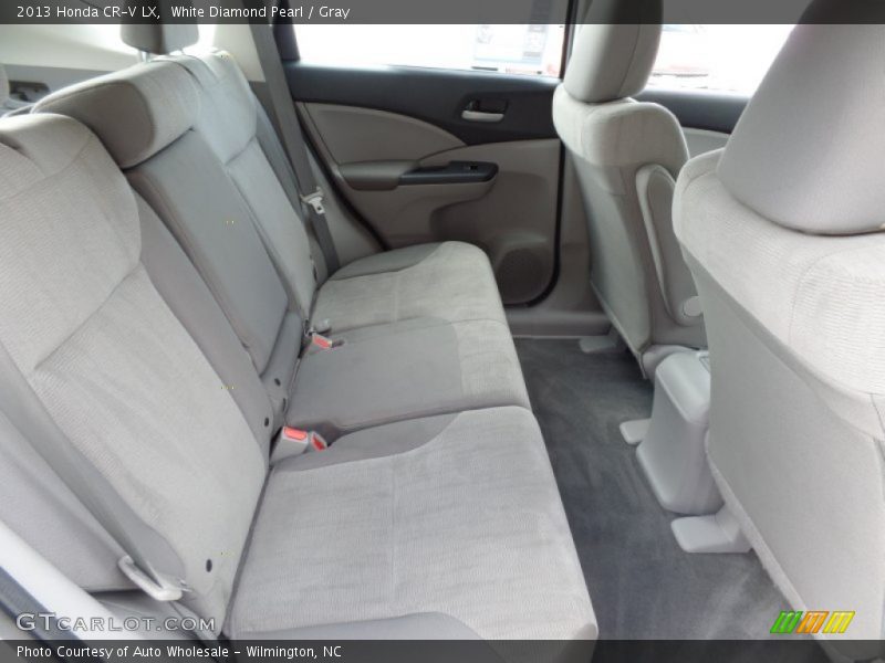 White Diamond Pearl / Gray 2013 Honda CR-V LX