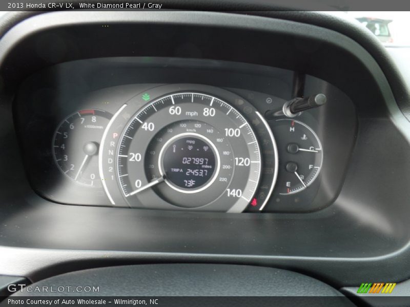 White Diamond Pearl / Gray 2013 Honda CR-V LX