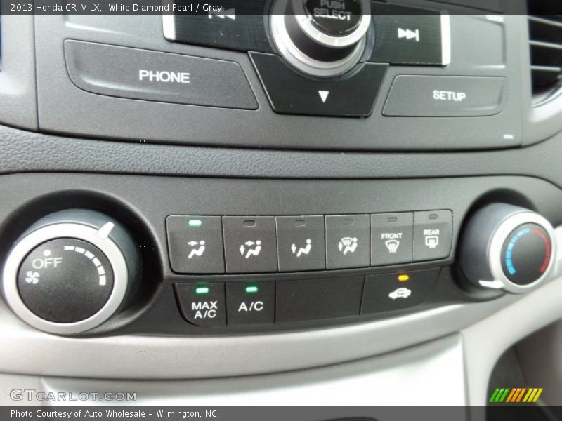 White Diamond Pearl / Gray 2013 Honda CR-V LX